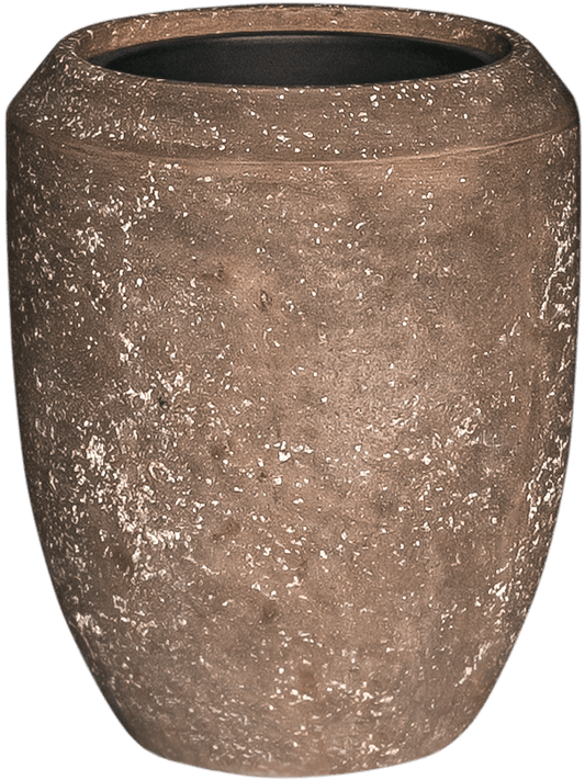 Baq Polystone Coated Plain Plant Pot 55cm Height 30cm Dia Coppa Rock (with liner)