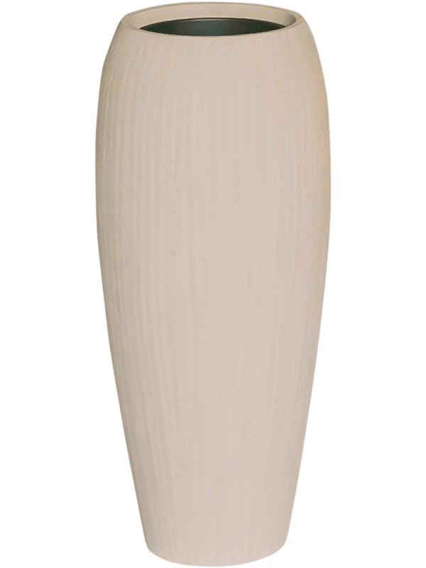 Baq Polystone Coated Plain Plant Pot 90cm Height 24cm Dia Emperor Natural (with liner)