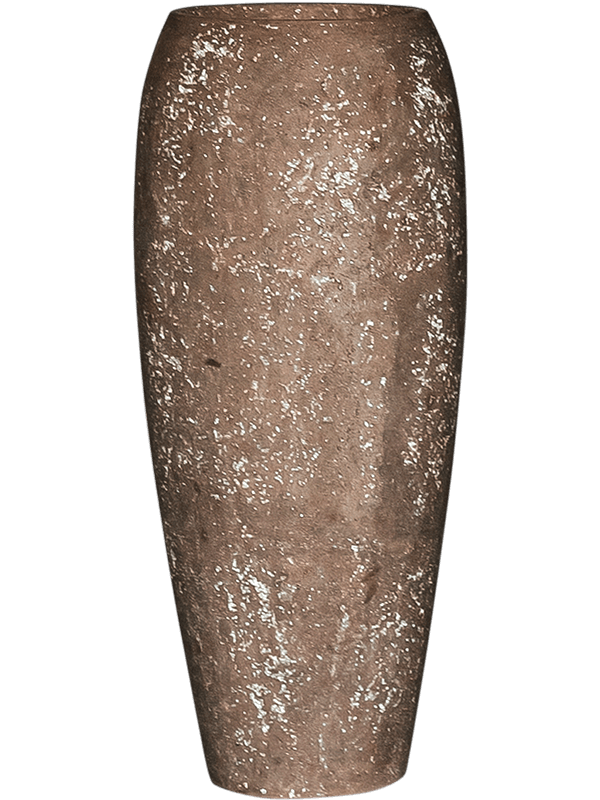 Baq Polystone Coated Plain Plant Pot 90cm Height 24cm Dia Emperor Rock (with liner)