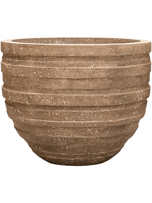 Baq Polystone Coated Junar Plant Pot 56cm Height 61cm Dia Couple Rock