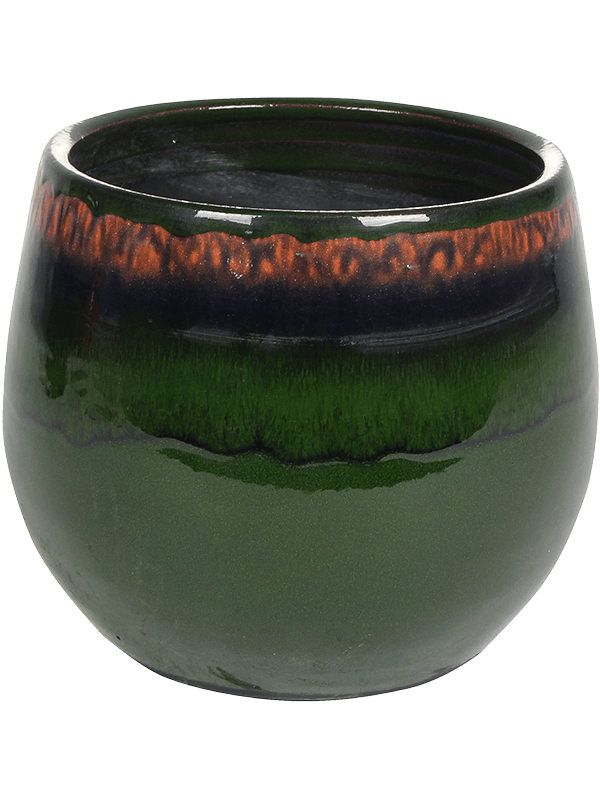 Charlotte Plant Pot 16cm Height 15cm Dia Pot Green