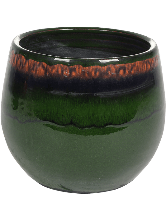 Charlotte Plant Pot 16cm Height 15cm Dia Pot Green