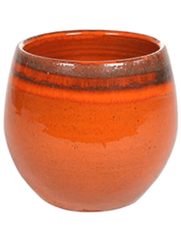 Charlotte Plant Pot 13cm Height 11cm Dia Pot Orange