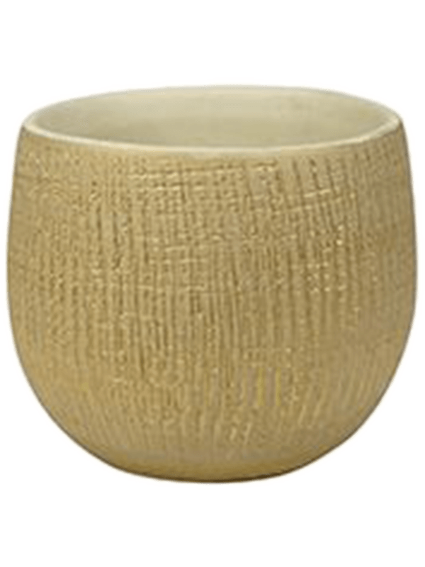 Ryan Plant Pot 13cm Height 12cm Dia Pot Shiny Sand