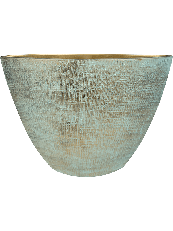 Ryan Plant Pot 35cm Height 16cm Dia Planter Shiny Blue