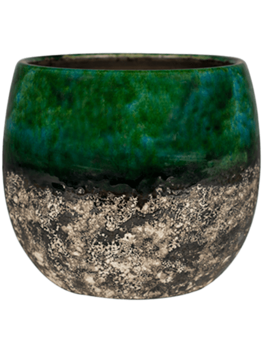 Lindy Plant Pot 25cm Height 23cm Dia Pot Green Black