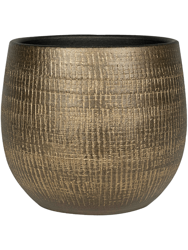 Ryan Plant Pot 38cm Height 41cm Dia Pot Shiny Gold