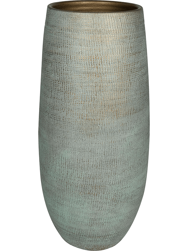 Ryan Plant Pot 68cm Height 28cm Dia Pot High Shiny Blue