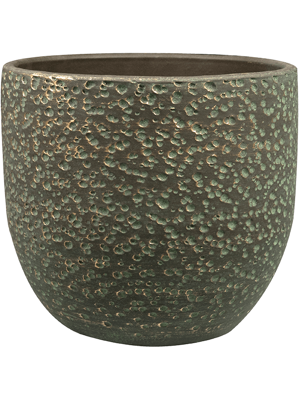 Rinca Plant Pot 23cm Height 22cm Dia Pot Shiny Green