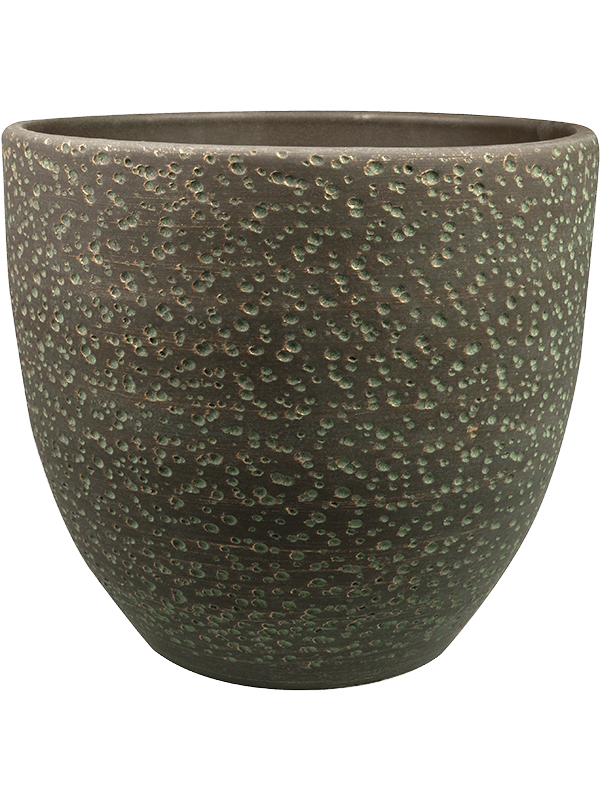 Rinca Plant Pot 32cm Height 32cm Dia Pot Shiny Green