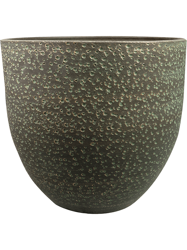 Rinca Plant Pot 36cm Height 35cm Dia Pot Shiny Green