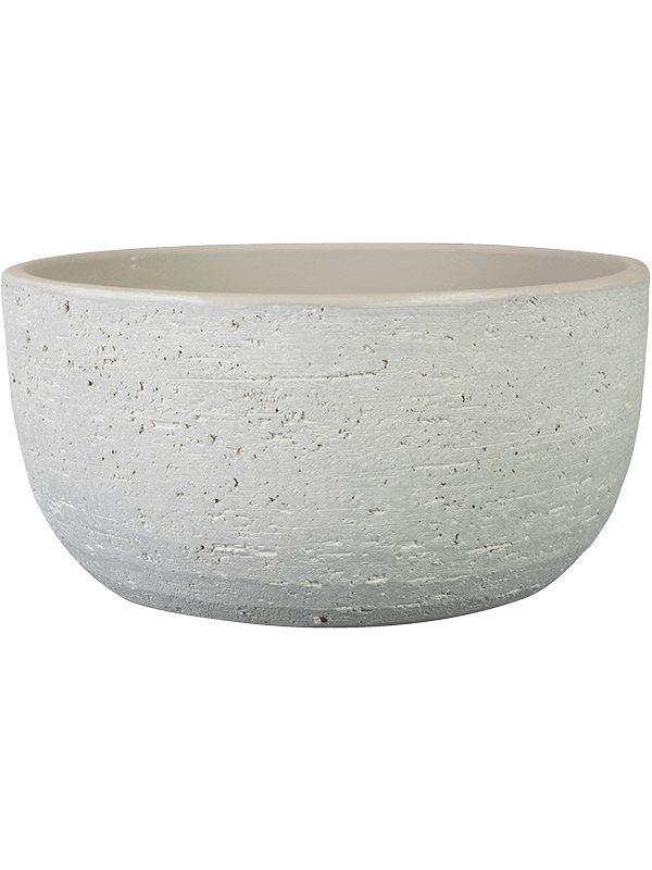 Cas Plant Pot 13cm Height 25cm Dia Bowl Cool Grey
