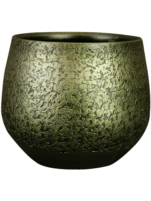 Noor Plant Pot 16cm Height 14cm Dia Pot Velvet Green
