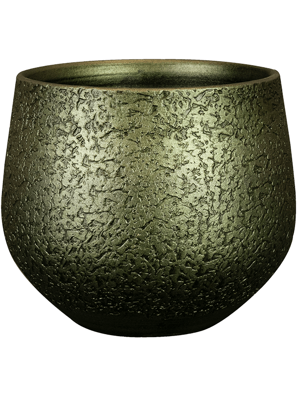 Noor Plant Pot 20cm Height 18cm Dia Pot Velvet Green