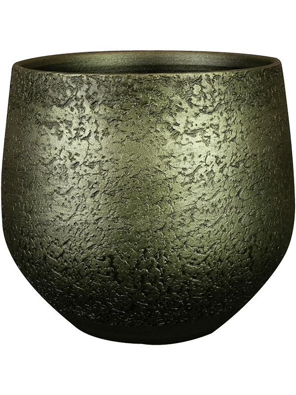 Noor Plant Pot 25cm Height 22cm Dia Pot Velvet Green