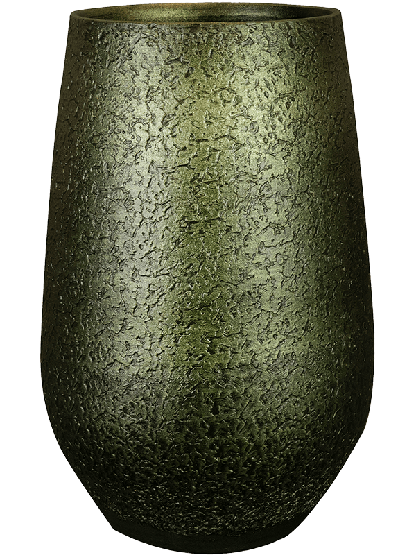 Noor Plant Pot 36cm Height 16cm Dia Pot Tall Velvet Green