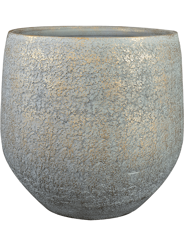 Noor Plant Pot 33cm Height 30cm Dia Pot Metallic Grey