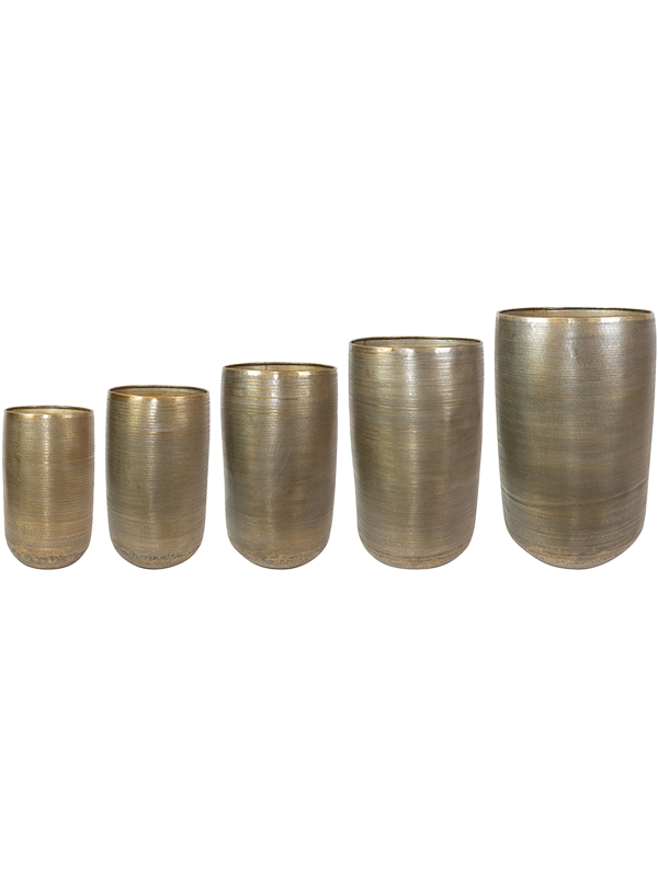 Rowen Plant Pot 89cm Dia Pot Tall Gold (set of 5)