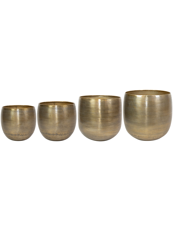Rowen Plant Pot 41cm Dia Pot Gold (set of 4)