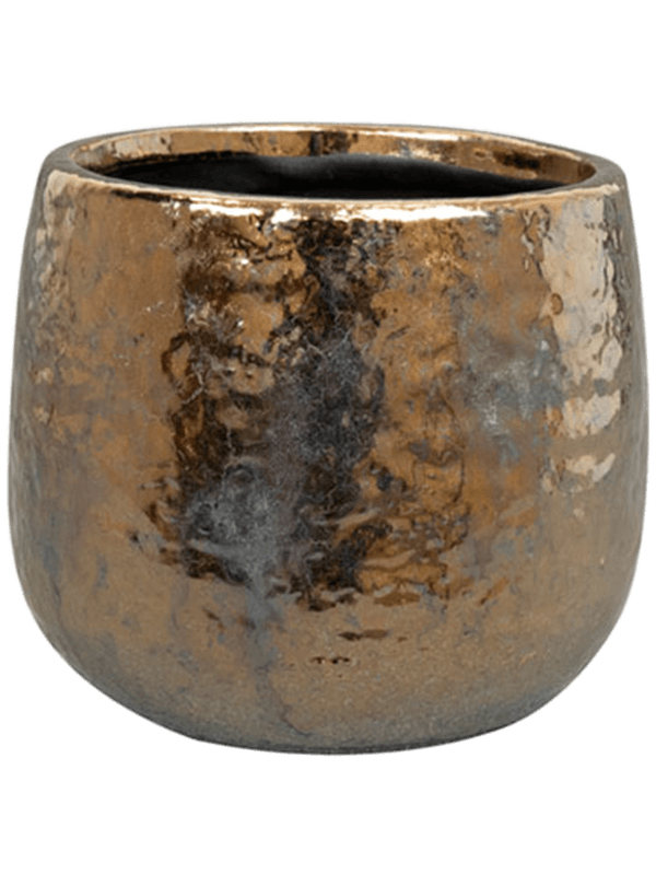 Yvette Plant Pot 11cm Height 9cm Dia Pot Gold