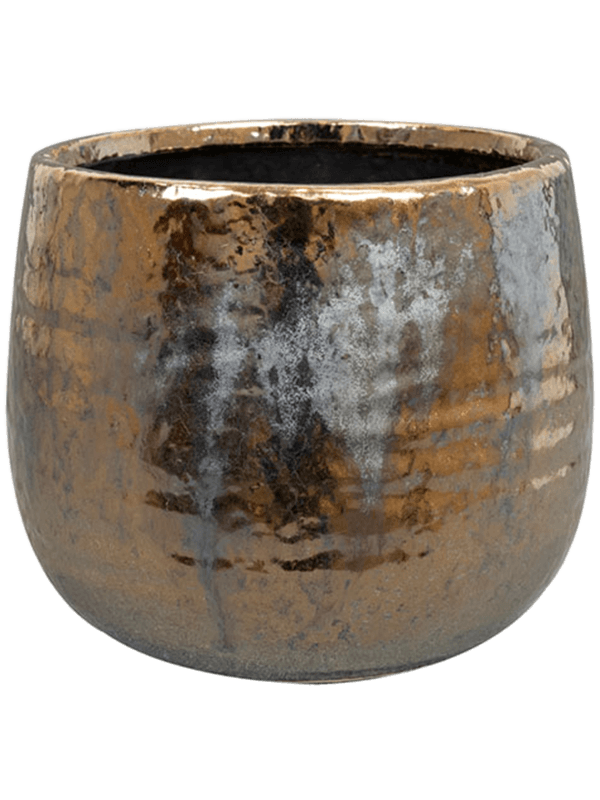 Yvette Plant Pot 13cm Height 12.5cm Dia Pot Gold