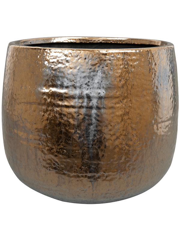 Yvette Plant Pot 22cm Height 21.5cm Dia Pot Gold
