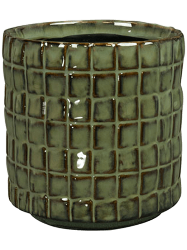 Stian Plant Pot 11cm Height 9cm Dia Pot Moss Green