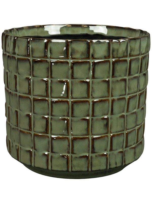 Stian Plant Pot 15cm Height 14cm Dia Pot Moss Green
