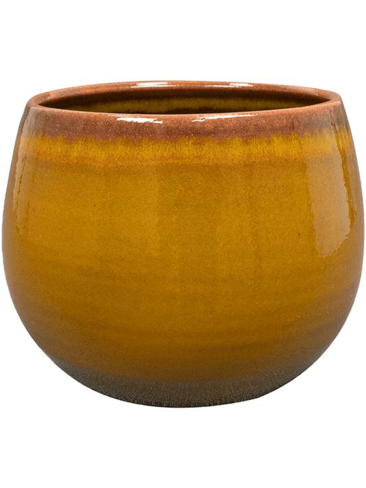 Charlotte Plant Pot 16cm Height 15cm Dia Pot Ochre