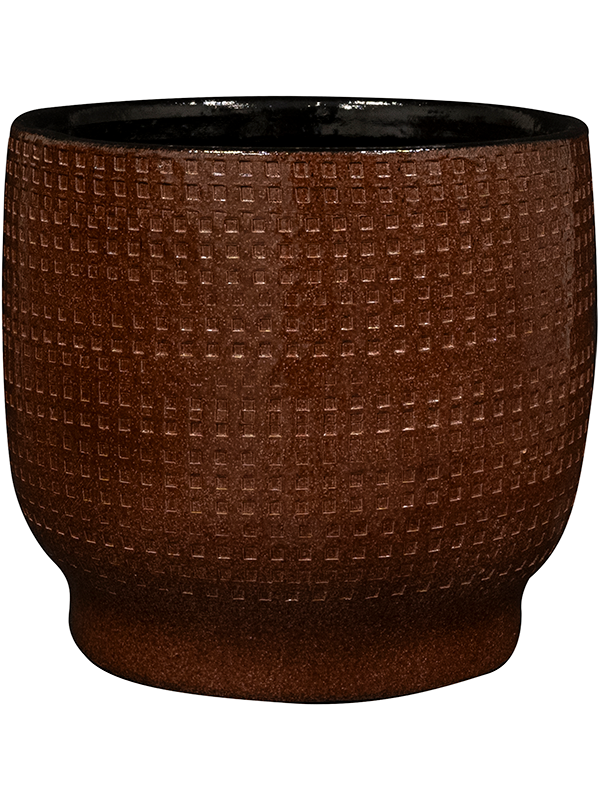 Lykke Plant Pot 13cm Height 12cm Dia Pot Chestnut