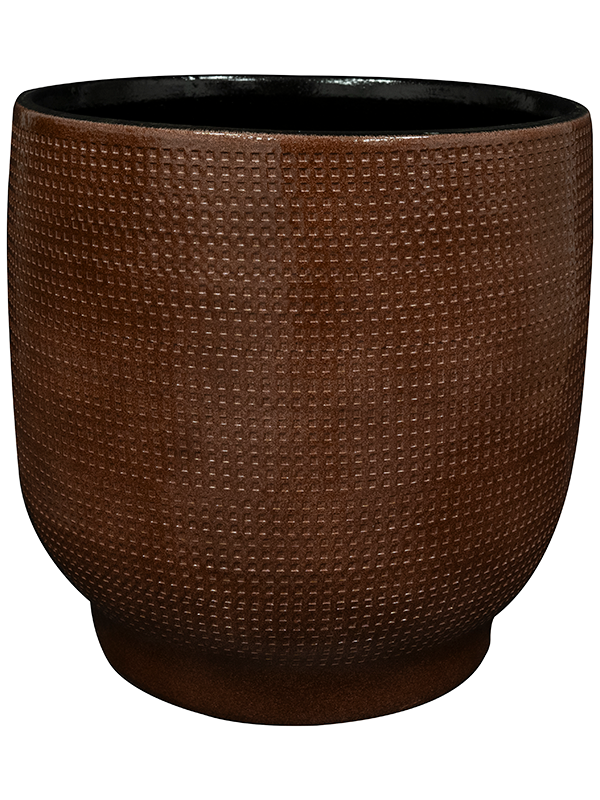 Lykke Plant Pot 25cm Height 22cm Dia Pot Chestnut