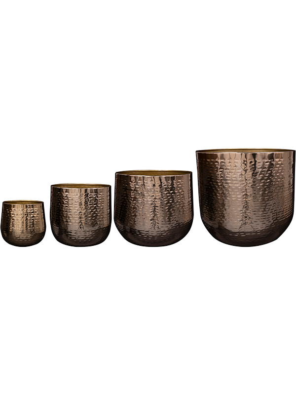 Carly Plant Pot 40cm Dia Pot Gold (set of 4)