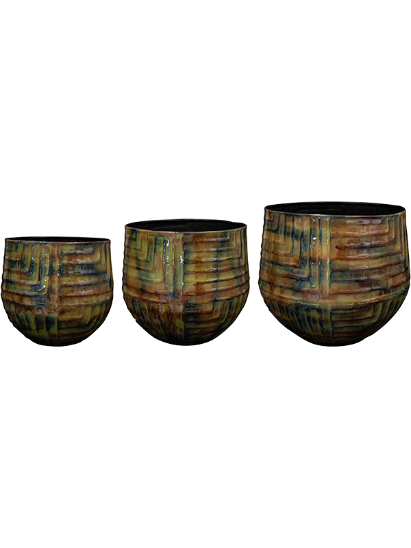 Mette Plant Pot 29cm Dia Pot Marrakech (set of 3)