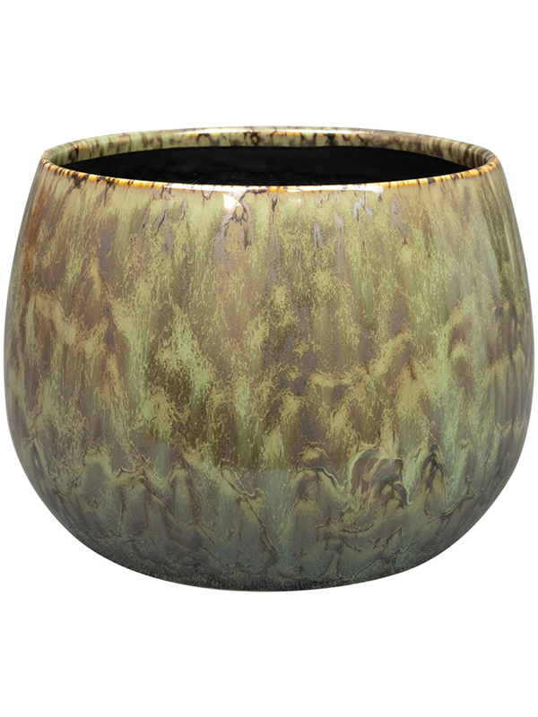 Odile Plant Pot 14cm Height 16cm Dia Pot Green