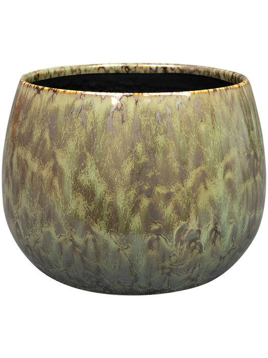 Odile Plant Pot 14cm Height 16cm Dia Pot Green