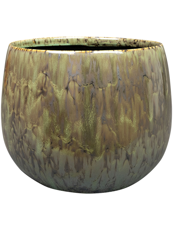 Odile Plant Pot 19cm Height 19cm Dia Pot Green