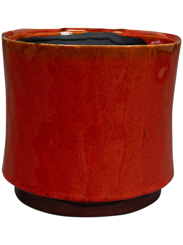 Nolan Plant Pot 17cm Height 16cm Dia Pot Red