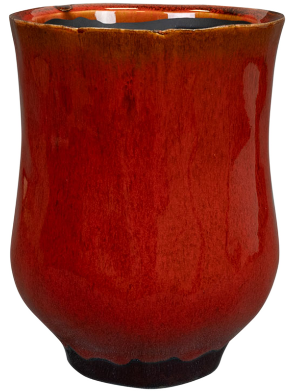 Nolan Plant Pot 18cm Height 11cm Dia Pot Tall Red