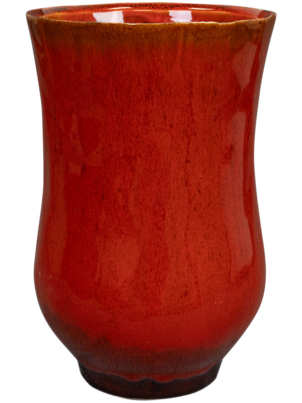 Nolan Plant Pot 23cm Height 12cm Dia Pot Tall Red