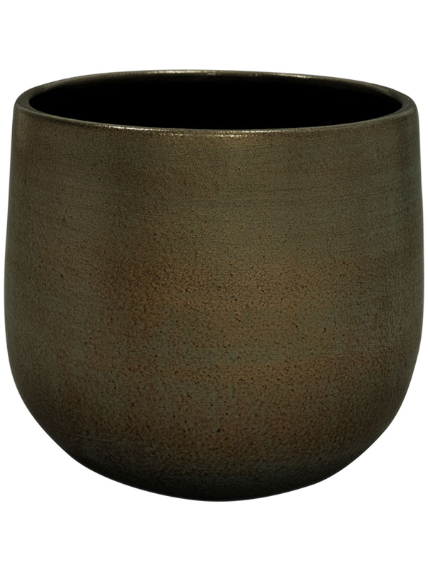 Esra Plant Pot 16cm Height 15cm Dia Pot Shiny Green