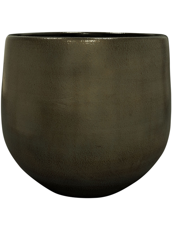 Esra Plant Pot 28cm Height 24cm Dia Pot Shiny Green