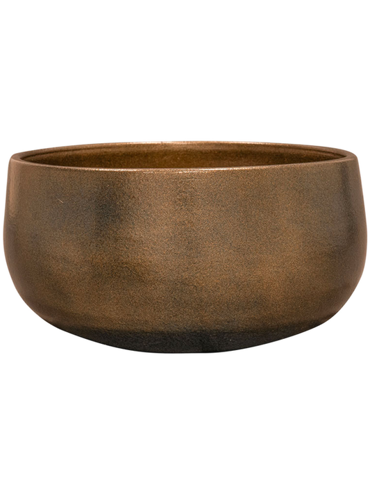 Esra Plant Pot 13cm Height 23cm Dia Bowl Champagne