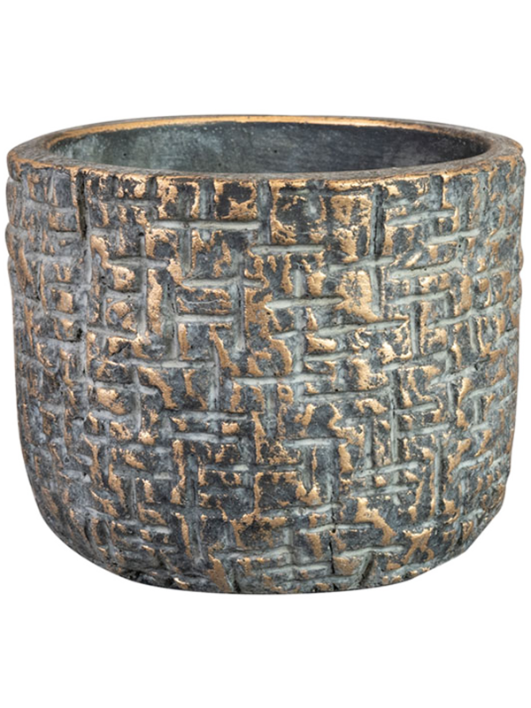 Maxim Plant Pot 9cm Height 9cm Dia Pot Shiny Earth