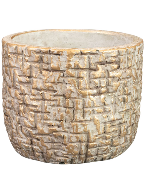 Maxim Plant Pot 9cm Height 9cm Dia Pot Shiny Sand