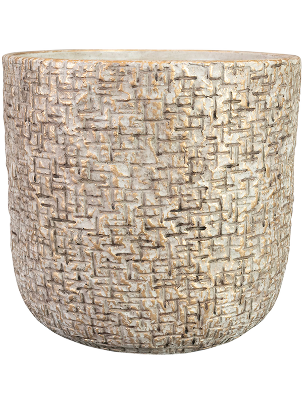 Maxim Plant Pot 22cm Height 21cm Dia Pot Shiny Sand