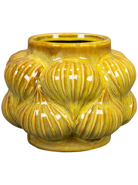 Sanah Plant Pot 11cm Height 6cm Dia Pot Mustard