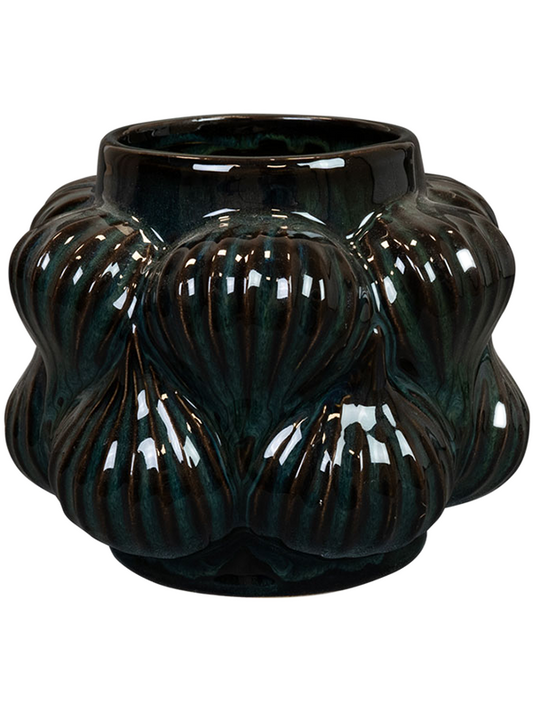 Sanah Plant Pot 13cm Height 7cm Dia Pot Petrol