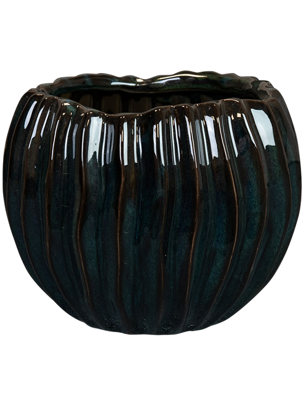 Sanah Plant Pot 14cm Height 11cm Dia Pot Petrol