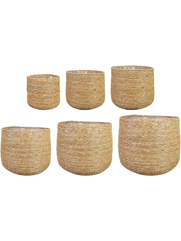 Malou Plant Pot 43cm Dia Pot Natural (set of 6)