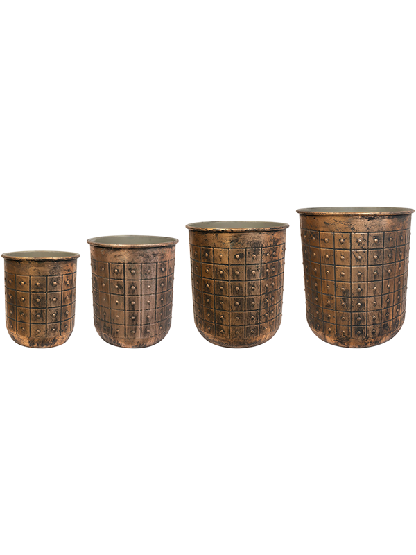 Tobi Plant Pot 47cm Dia Pot Copper (set of 4)